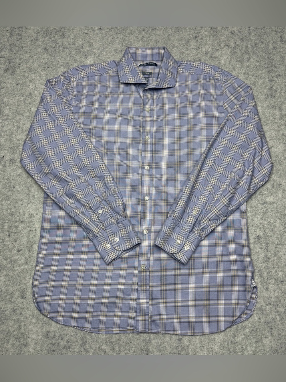 Michael Bastian Trim Fit Mens Large Lilac Button Down Long Sleeve Dress Shirt